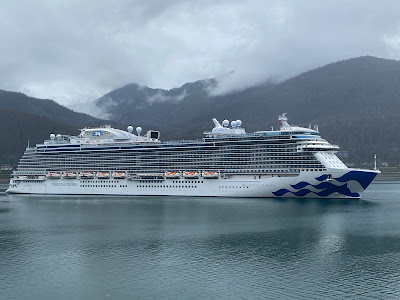 Discovery Princess cruise ship in Juneau Alaska