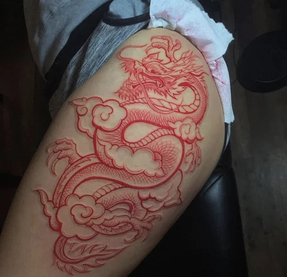 dragon girl tattoos