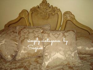 headboard, before, after, ascp, paris grey, vintage, french provincial, ornate