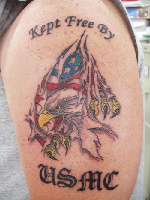 american flag tattoos pictures. american flag tattoos black