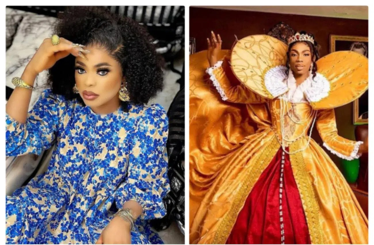 Nigerian crossdresser and drag queen, James Brown has fired back at his senior colleague, Bobrisky for trolling him.  Kemi Filani news recalls Bobrisky had thrown a subtle shade at his rival, James Brown.  The crossdresser who seemed to have lost his spotlight was clearly not happy with James Brown’s invite to the prestigious AMVCA.  James Brown had caught the attention of many when he stepped into the event with a royal-like costume which made him stood out.  Hours after his red carpet look made rounds on the internet, Bobrisky took to social media to mock him.  He stated that he saw someone’s dress which had got him laughing.  Bobrisky added that it isn’t a must he attends the visit and should have sat at home.  Many concluded that he was referring to James Brown.  “I see one person dress tonight laugh wan finish me. No be force. Sit down for house”.  Reacting to it, James Brown reminded Bobrisky that he isn’t the reason why he didn’t get AMVCA invite.  Defending his dressing, James Brown stated that his uniqueness is natural and from heaven.  Throwing more shades,he added that he doesn’t fake things like him.  He made Bobrisky know that he isn’t competing with him.  “I didn’t cause your problem not getting AMVCA Entrance ticket because my uniqueness is natural from heaven and not fake like some people that talk anyhow in Lagos while I rule UK and the Nation. Note: I’m not competing with you Aunty yiiii”.