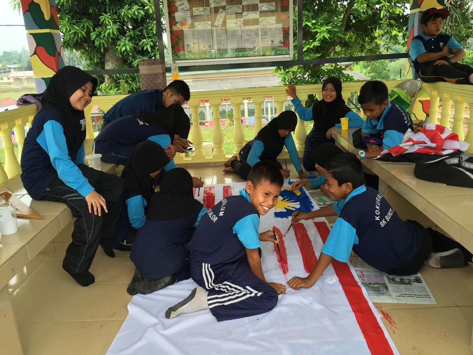 SK Felda Bukit Jalor: Aktiviti Mewarna Jalur Gemilang