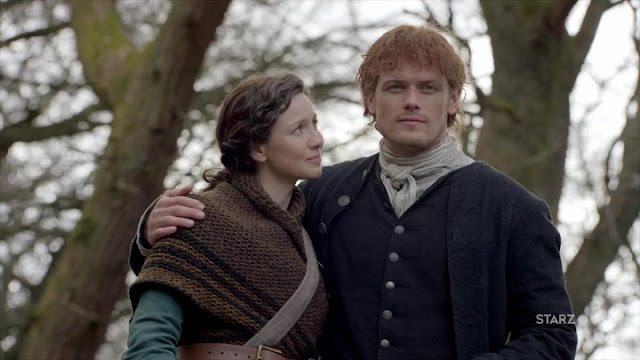 Jamie y Claire Fraser en la cuarta temporada de Outlander