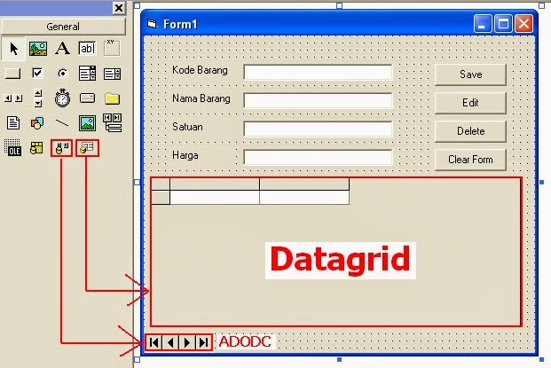 Cara Menghapus Record Langsung Di Datagrid Dengan Visual Basic 6.0