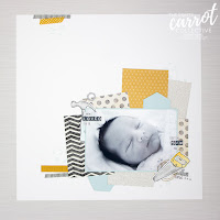 Nailed It Baby Scrapbook Page - Susan Wong for The Crafty Carrot Co.