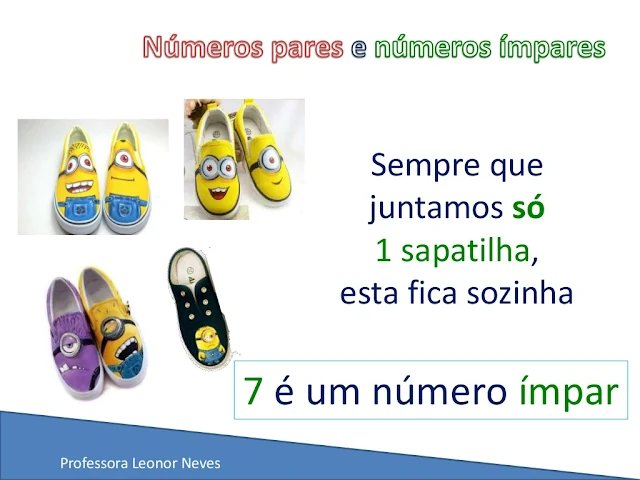 NÚMEROS PARES E NÚMEROS ÍMPARES