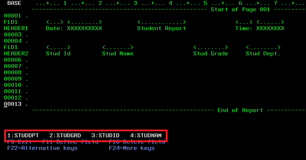 Printer file (PRTF) Design using Report Layout Utility (RLU) in AS400 | iSeries