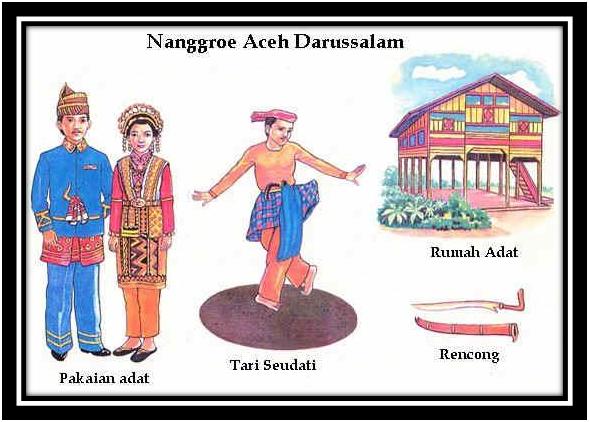 Gambar Tari Pakaian  dan Senjata Tradisional