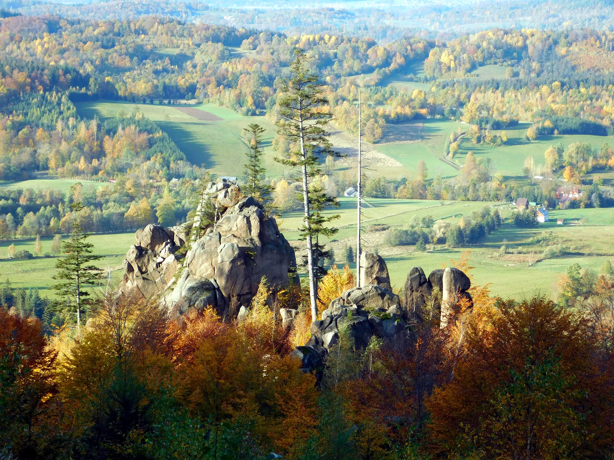 Rudawy Janowickie jesienią, widoki