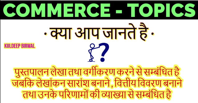 #01 क्या आप जानते है ? | Commerce Topics