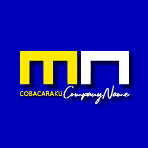 Contoh Desain  Logo  Huruf  MN Simple Keren Coba Caraku