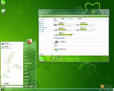 Vista Desktop Themes on Flowers Theme For Windows Vista Green Flowers Theme For Windows Vista