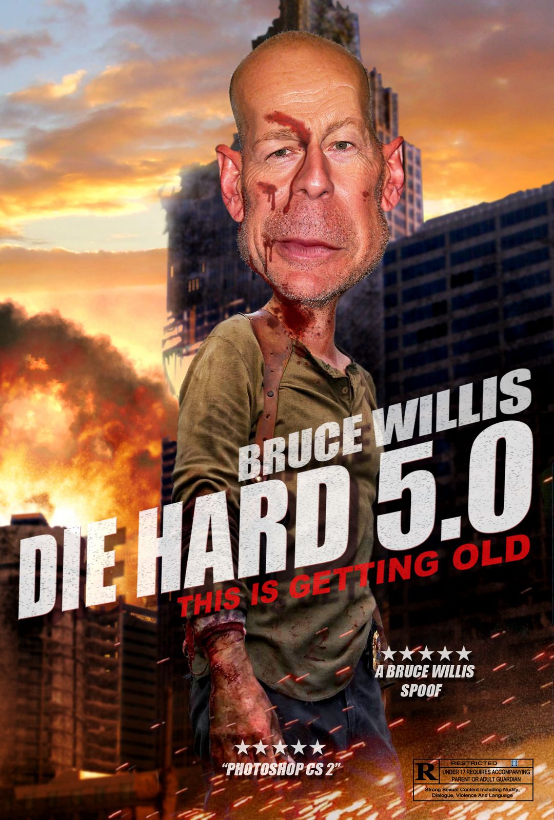 Bruce Willis Spoof Movie Posters