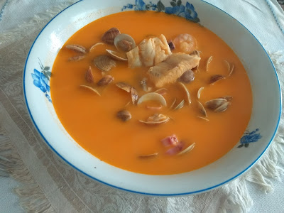 Sopa de chirlas. Patedeloca.com