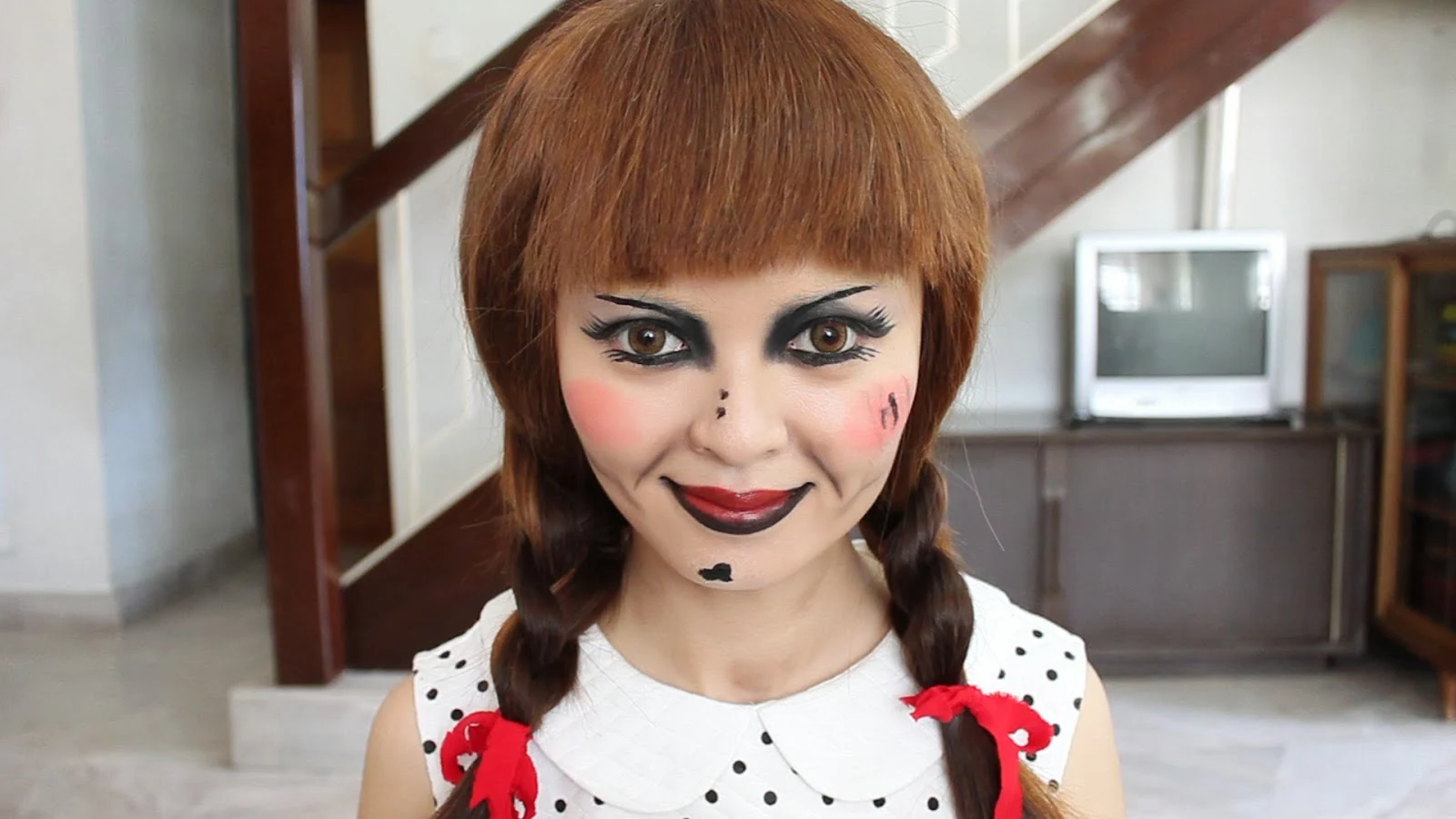 The Conjuring Annabelle Doll Makeup Tutorial Lynette Tee Makeup