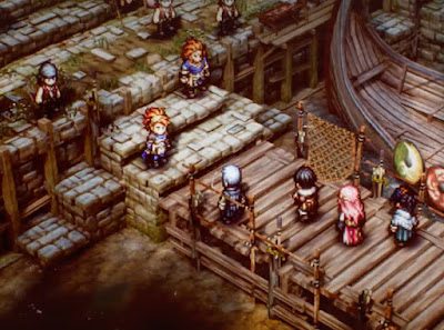 トライアングルストラテジーゲームプレイ画面