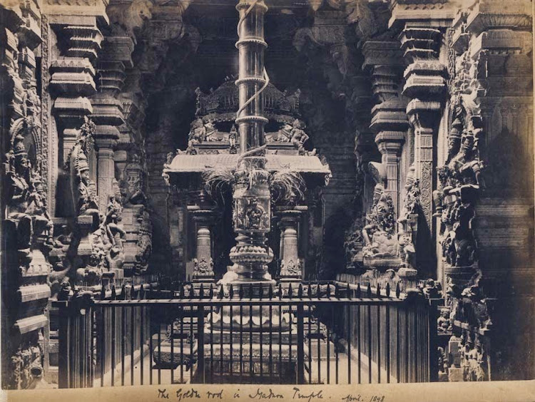 The Golden rod in Madurai Temple - April 1898