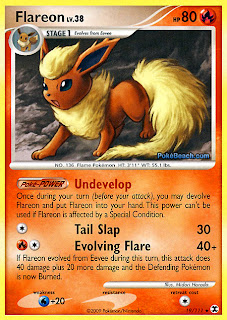 Flareon Pokemon Card Rising Rivals set