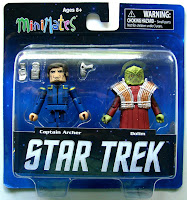 Diamond Select Star Trek Legacy Minimates - Captain Archer & Xindi Figures