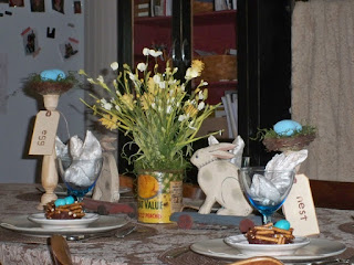 Easter tablescape