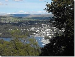 Hill top walk--perhaps Bowness from across the lake