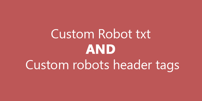 How to set Custom Robot txt and Custom robots header tags on blogger - Responsive Blogger Template