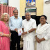  Dr Vishwas Mehta presented a copy of his book Ati Jeevanam (Survival) to Kerala Chief Minister Pinarayi Vijayan