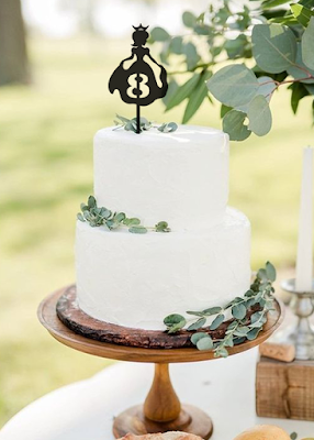 Number cake topper
