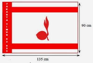 KUMPULAN MATERI PRAMUKA: UKURAN BENDERA GUGUSDEPAN