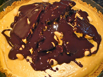 Peanut butter honeycomb pie