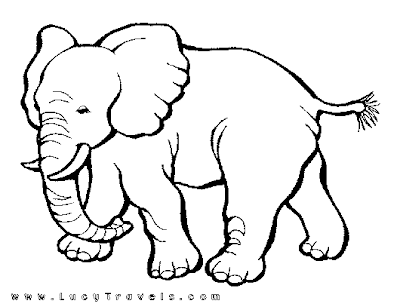 Elephant Coloring Pages