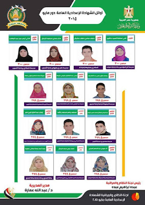 أوائل اعدادية المنوفية |AlMenoufia_Results