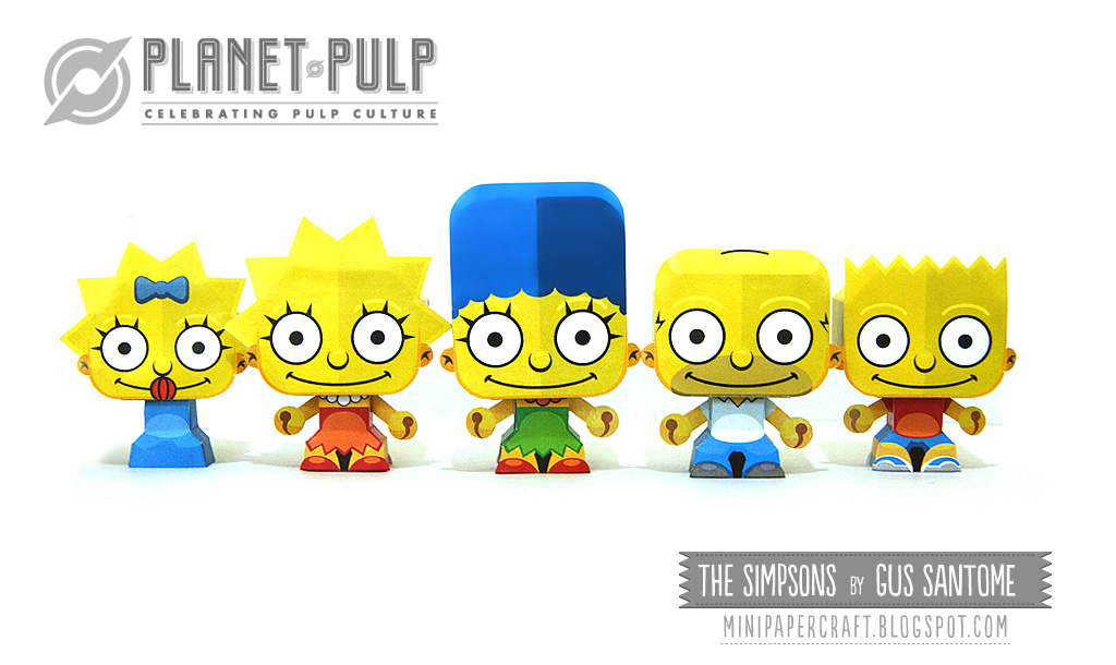 Mini Simpsons Paper Toys