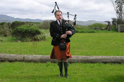 This is such a beautiful story of a bagpiper who was late for a funeral.