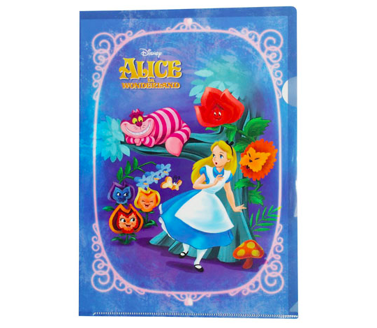 不思議の国のアリスのクリアファイルが127円 100円ディズニー ディズニーグッズカタログ