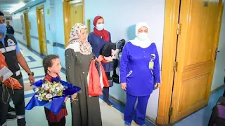 وزيرة الصحة:استقبال الطفلة الفلسطينية بمستشفى معهد ناصر وبدء تلقيها العلاج اللازم