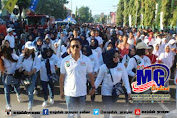 Lima Polres se Tapal Kuda Kampanyekan MRSF di Alun-alun Jember