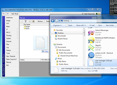 install mikrotik user manager