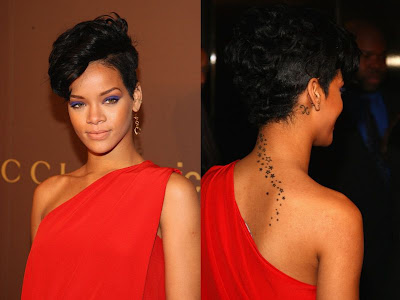 Rihanna has explained that her new tattoo is tribal.