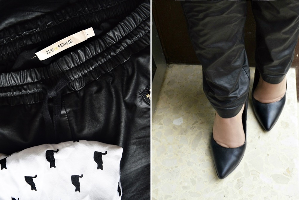 Leather imitate pants "Zarah" by RUE de FEMME / myonbelle