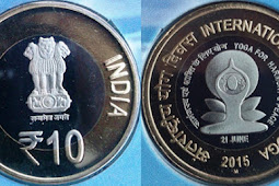 India 10 rupees 2015 - International Day of Yoga