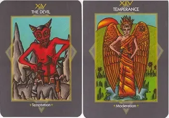 Combinações de Tarot – O Diabo com os Arcanos Maiores