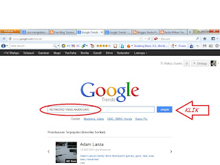 CARA MENCARI KEYWORD TERPOPULER GOOGLE