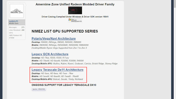 AMD Radeon Legacy VGA Latest Driver Installation
