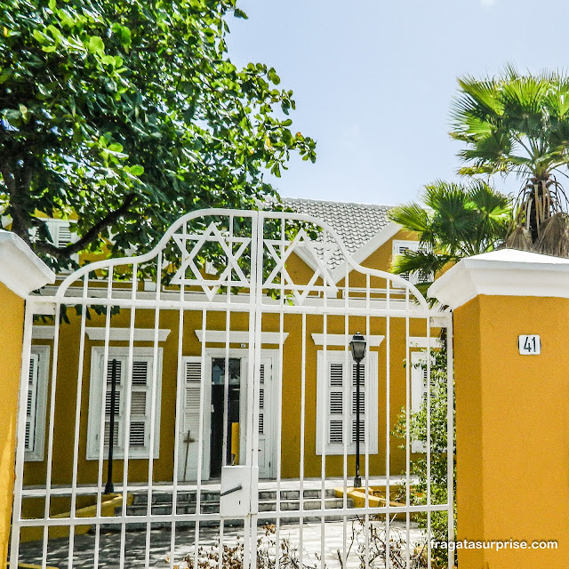 Casarão no Bairro de Scharloo em Willemstad, Curaçao