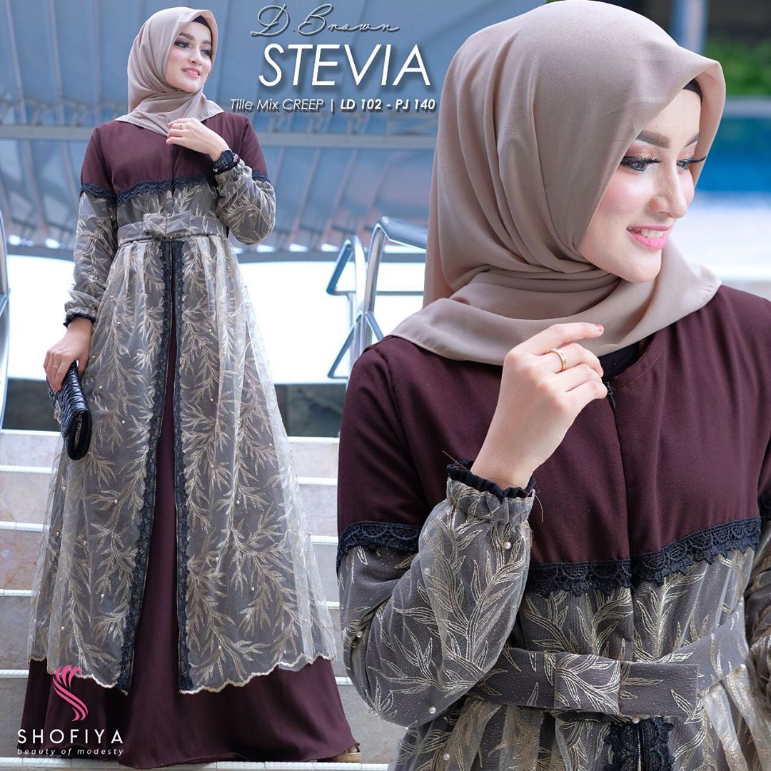 Model Outer Untuk Gamis  Polos Radea