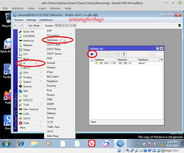 cara setting ip address mikrotik winbox