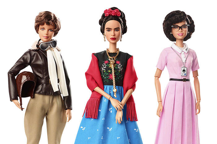 Barbie Introduces 17 New Dolls Based On Inspirational Women Such As Frida Kahlo And Amelia Earhart