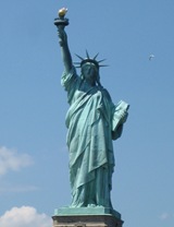 Danielle Visits NYC - Statue of Liberty and NYC Skyline