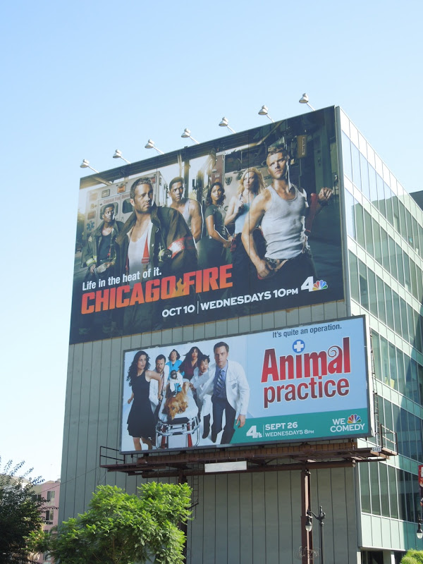 Giant Chicago Fire series premiere billboard